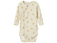 Lil Atelier turtledove duck wrap bodysuit